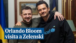 Orlando Bloom visita a Zelenski en Kiev: \