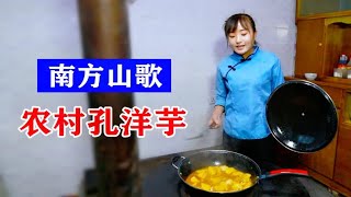 云南山歌《农村姑娘孔洋芋》早上起来做晌午，地头去挖新洋芋