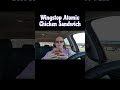 Wingstop Atomic Chicken Sandwich is it as HOT as the Arby's Diablo Chicken Sandwich? #shorts #short