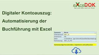 Digitaler Kontoauszug: Automatisierung der Buchführung mit Excel