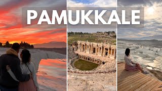 ¿Qué ver en PAMUKKALE? El famoso Castillo de algodón en invierno y su Hierápolis | TURQUÍA