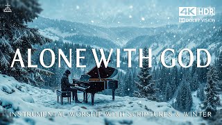 Alone With God: Piano Instrumental Worship With Scriptures \u0026 Winter scene ❄ CHRISTIAN piano