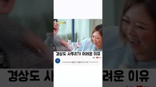 경상도 사투리가 엄청 어려운 이유