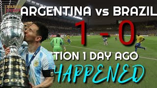 ARGENTINA GOAL PREDICTION happened (1-0) | Argentina vs Brazil Copa America 2021 Final