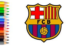 Gambar logo Barcelona - Cara menggambar logo Barcelona