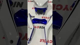 Motorcycle Fairings Kit - Yamaha YZF-R3 2015-2022 Blue/White Racing Fairing Kit | # 6682