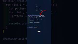 Star Patterns in JavaScript: From Triangles to Custom Shapes #shorts #coding #tips