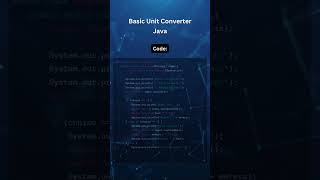 Basic Unit Converter in Java #coding #gaming #code #coder #java #tutorial #developer