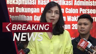 BREAKING NEWS - KPU Sampaikan Hasil Verifikasi Administrasi Paslon Perseorangan Pilgub Jakarta 2024