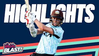 Curran Brothers Power Surrey to Big Win! | Middlesex v Surrey - Highlights | Vitality Blast 2023