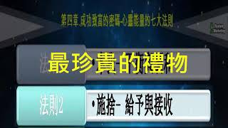 30 4林昱直播成功致富的三種神秘力量5結語 心靈力量的七大法則10 4施捨法則2 給予與接收