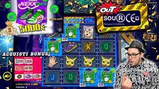 🔴 MORENO SLOT ONLINE - Grande partita alla Nuova OUTSOURCED 🎮👾🎰 con Acquisti BONUS e MAX WIN 🤑