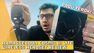 Wireless Headset Termurah Paling Padu Saya Guna! | Armaggeddon Cosmic III Lite Review Malaysia