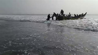 Bangla Boat Launching, Teknaf sea beach , Bangladesh.