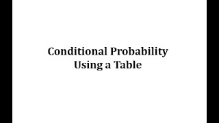 Conditional Probability Using a Table: Pass a Course and Doing Homework
