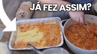 FIZ UMA LASANHA DELICIOSA RECEBEMOS A GALERA 😄 TIRAMOS TODOS OS PUXADORES MOSTREI NOSSO JANTAR