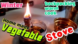 Vegetable oil stove