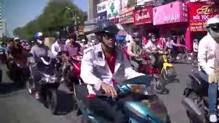 ベトナム・バイクタクシーからの動画