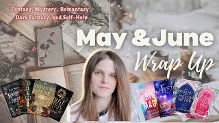 May & June Reading Wrap Up 🌸 | Fantasy, Mystery, Romantasy, and Self-help 💘