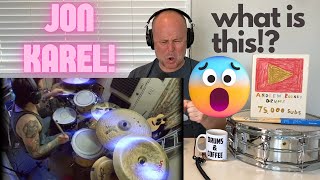 Drum Teacher Reaction: JON KAREL | 'Death of Humbaba' | THIS IS AWESOME!!