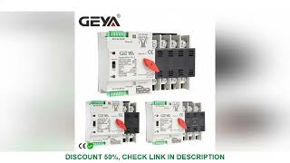 GEYA W2R ATS 110V 220V PC Dual Power Automatic Transfer Switch 63A 100A Household Power Transfer Swi