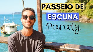 INCRÍVEL PASSEIO DE ESCUNA PELAS ILHAS E PRAIAS DE PARATY