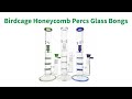 Triple Honeycomb&Birdcage Perc Straight Tube Cool Glass Bongs / BongsWholesaler Product Review