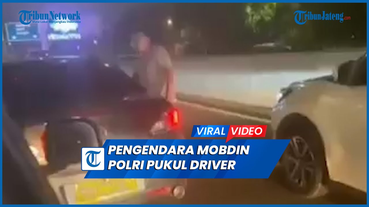 Koboi Di Tol Jakarta Pengendara Mobdin Polri Pukul Driver Taksi Online ...