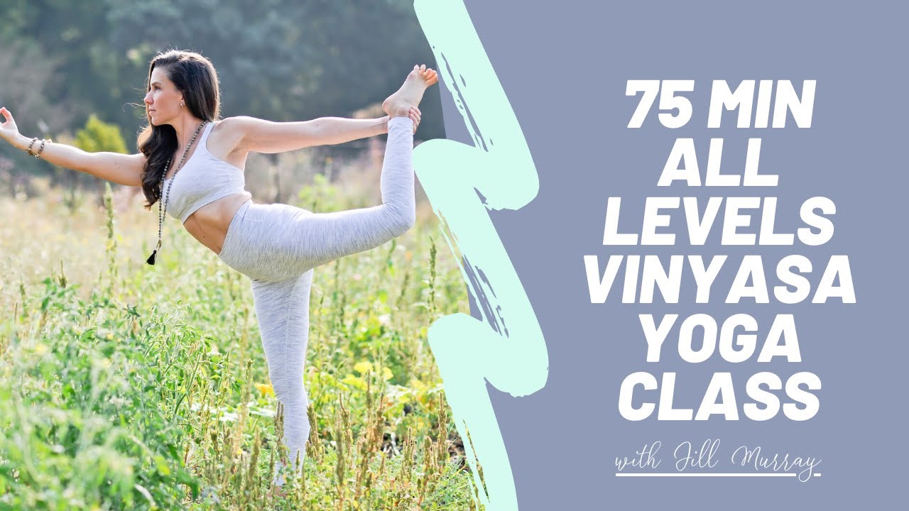 75 Min. All Levels Vinyasa Yoga Class Class #2 - YouTube