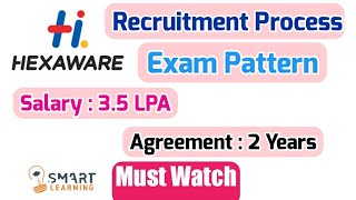 Hexaware Recruitment Process 2021 | Hexaware Exam Pattern 2021 | Hexaware | Smart Learning