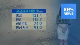 [날씨] 중부 밤사이 국지성 호우…주말까지 최고 400mm ↑ / KBS뉴스(News)