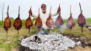 Fish Sajji Recipe, Farmhouse Py Banai Fish Ki Sajji | Sindh Famous Fish Recipe | Fish BBQ | Mubarak