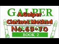 a.galper：clarinet method book 2 no.69 70