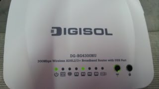 Digisol BG4300NU modem configuration