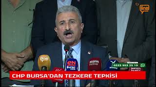 CHP BURSA'DAN TEZKERE TEPKİSİ