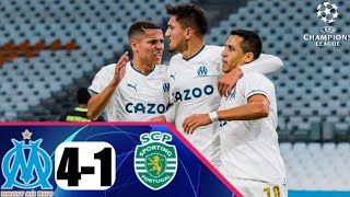 Olympique Marseille Vs Sporting Cp 4-1 All Goals & Highlights UEFA Champions League 2022HD