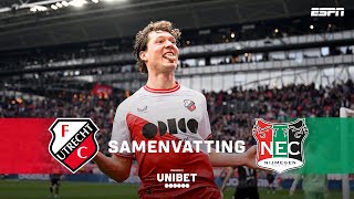 SAM LAMMERS TIKT HEERLIJKE VOORZET VAN EL KAROUANI BINNEN ☄️ | Samenvatting FC Utrecht - N.E.C.