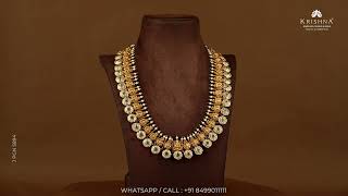 22k Gold Bottumala Necklace from Krishna Jewellers