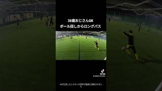 38歳おじさんGKボール回しからロングパス