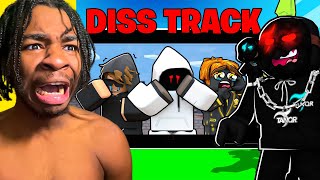 I Made A DISS TRACK On Foltyn Minibloxia & Tapwater & 1v1'd Them.. (Roblox Bedwars)