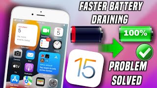 iOS 15 faster battery drain issue | fix battery drain issue on iOS 15 | ios 15 battery saving tips