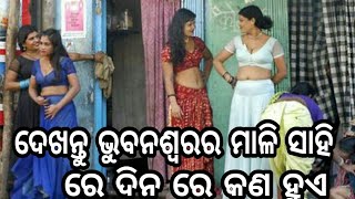 ଭୁବନେଶ୍ବର ର ମାଳି ସାହି ରେ ଦିନ ରେ କଣ ହୁଏ, bhubaneswar mali sahi,