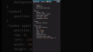 Create Creative Glowing Loader | CSS Animation | css tutorial #shorts #javascript #developer #coding