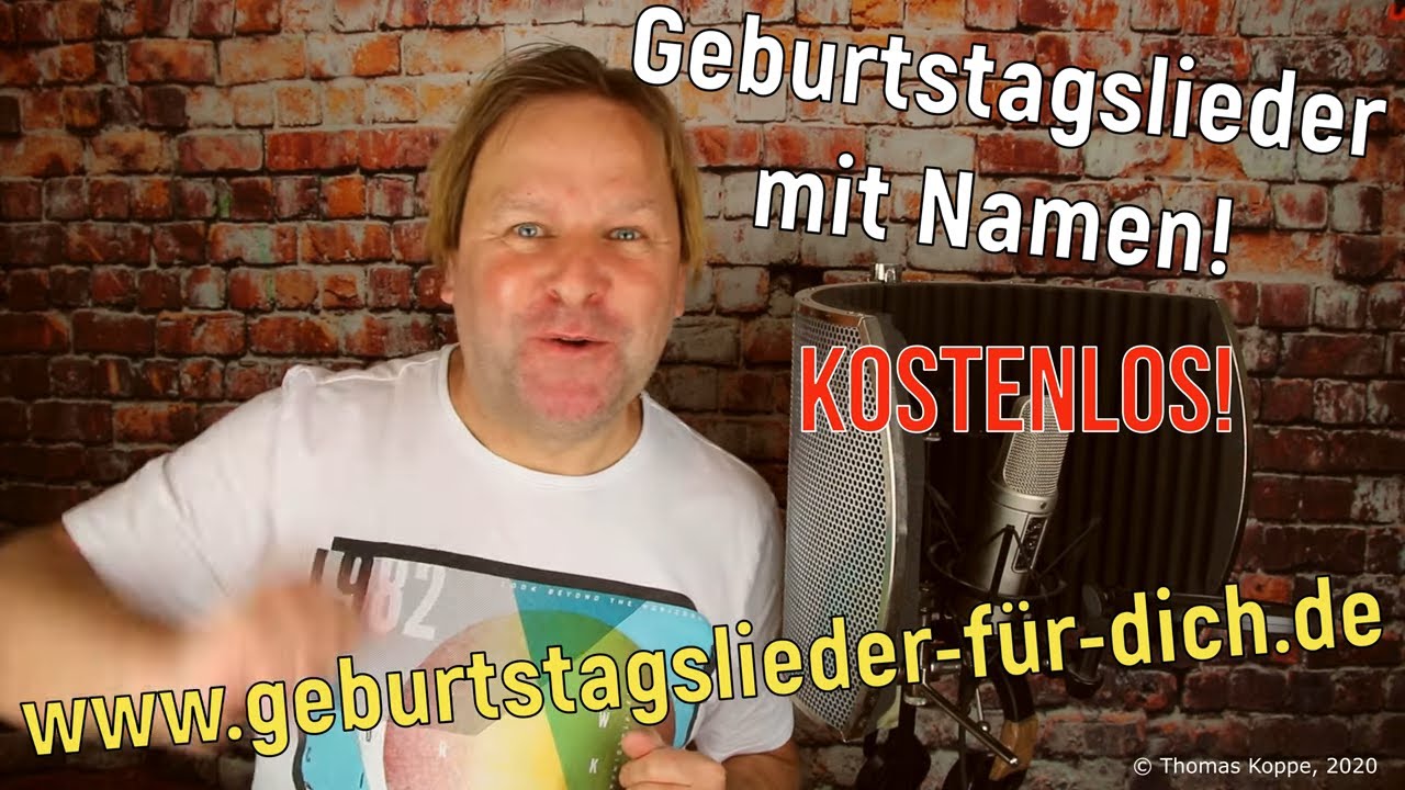 Geburtstagslieder Mit Namen, Kostenlose Geburtstagsvideos Von Thomas ...