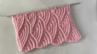 Very Beautiful Knitting Stitch Pattern For Cardigans And Sweaters