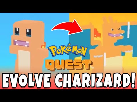 How To Evolve Charizard in Pokemon Quest! Evolving Charmeleon and Charizard For Quest Pokedex!