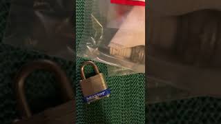 Masterlock #7 padlock \u0026 used spark plugs/Ninja Rocks