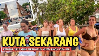 TERBARU DI BALI: SITUASI PANTAI KUTA BALI RAMAI