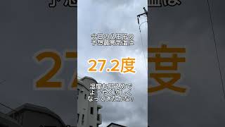 3連休最終日はようやく秋を感じる今朝の八王子駅南口周辺のイマソラ（2024年9月23日） ＃八王子駅南口 ＃八王子市 ＃イマソラ ＃ルームズバー八王子 ＃予想最高気温31度 #雨  #shorts