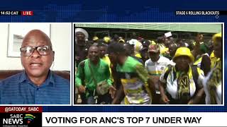 Voting for the ANC's top seven positions is underway at Nasrec